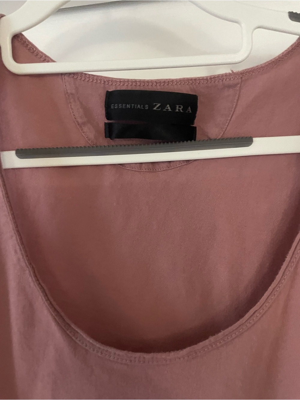Zara Mauve Scoop Neck Tank Top gym training athleisure - Picture 6 of 7